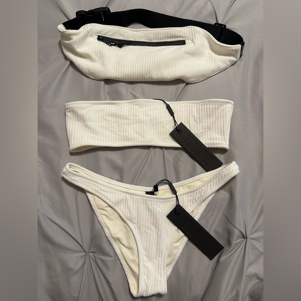 Triangl Strapless Bikini Set with fanny pack - size: XS - NEVER WORN!